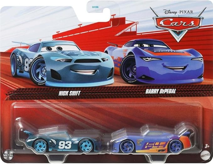 Cars Disney Pixar Pack of 2 Metal Cars 1:55 - Nick Shift & Barry DePedal