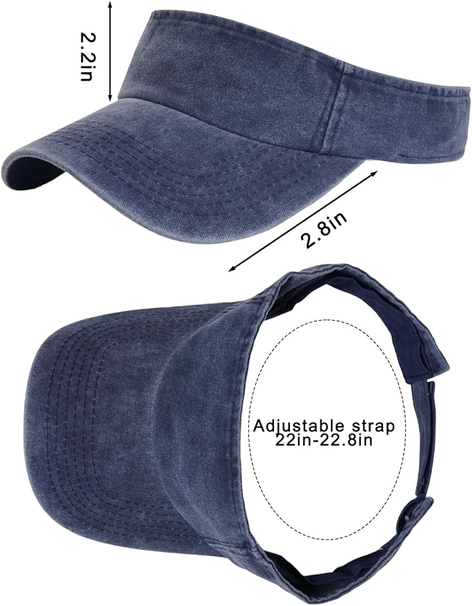 Marrywindix 1 Piece of Sport Wear Athletic Visor Sun Sports Visor Hat Visor Adjustable Cap for Women and Men