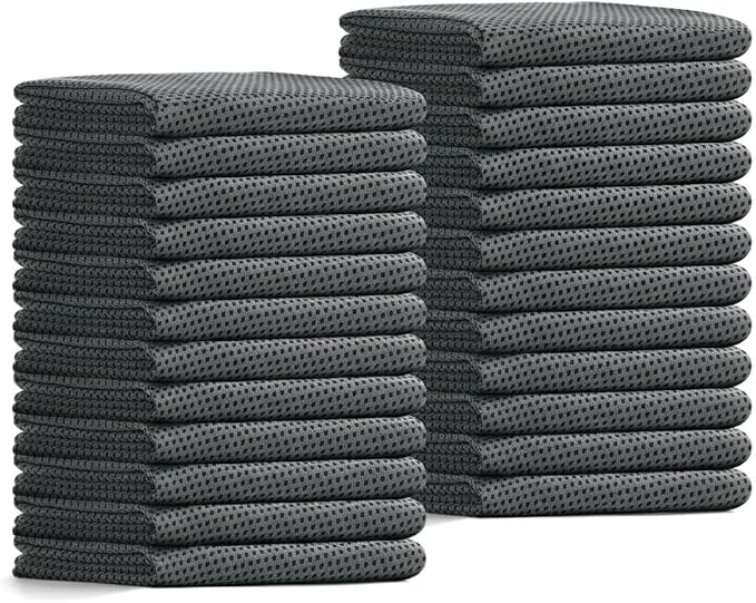 24 Pack Cooling Towels Bulk for Neck and Face 40"x12" Ice Cooling Sweat Rags Microfiber Soft Breathable Soft Chilly Towel for Yoga Golf Sport Running