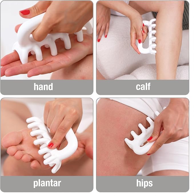 Fascia Massage Tool Trigger Point Massage Tools Anti Blaster for Cellulite Massager Tool Reaching Deep Myofascial Tissue Throughout The Body Release Muscle Knot Reduction Cellulite