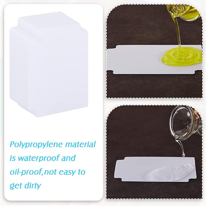 50 Pcs Trading Card Dividers Plastic Card Dividers, Frosted Separator with Tabs Standard Vertical Compatible with Games Sports TCG, 2.7 x 3.8 Inches (White)