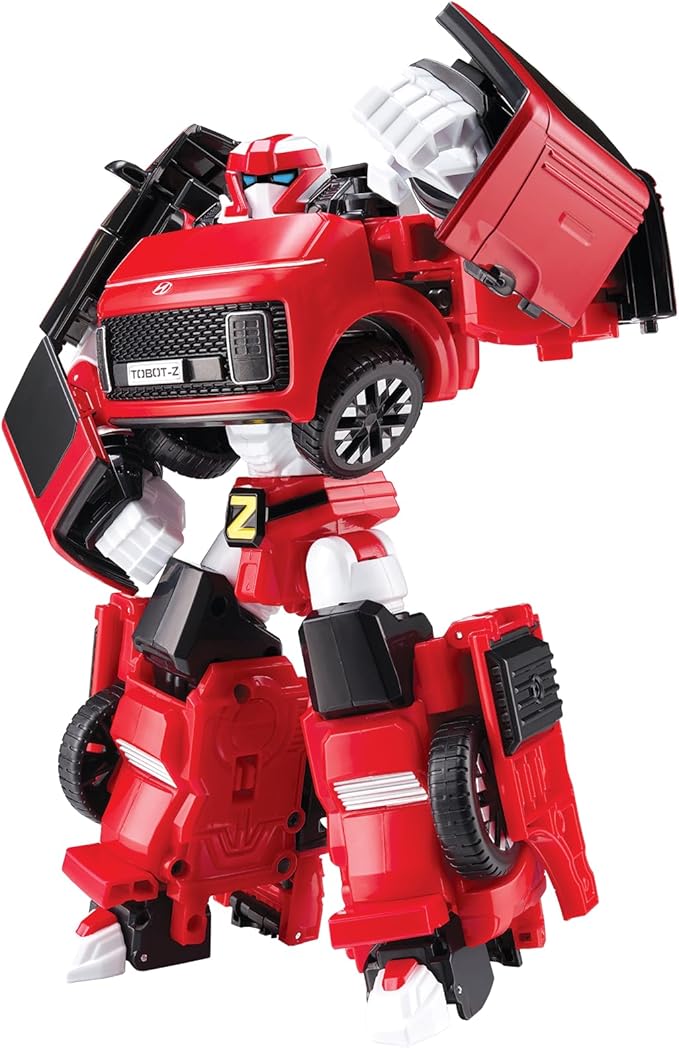 New TOBOT, TOBOT Z, Youngtoys Transforming Collectible Vehicle to Robot, Heroes Animation Character Toys for Kids 3 and up Transform Toys Cars, Large Size 8-inch