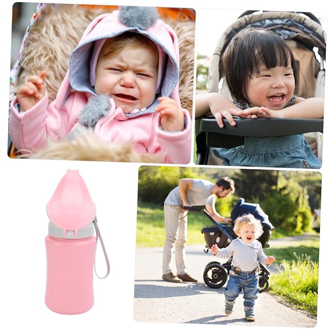 SHOWERORO Lightweight and Girls Urinal Portable Urinal Bottle for Boy Girl Seamless Travel Potty