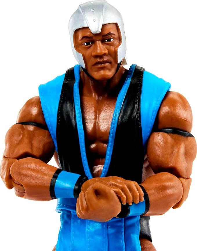 Mattel WWE Elite Collection Action Figure & Accessories, Series #98 Farooq Asad 6-inch Collectible with 25 Articulation Points & Swappable Hands