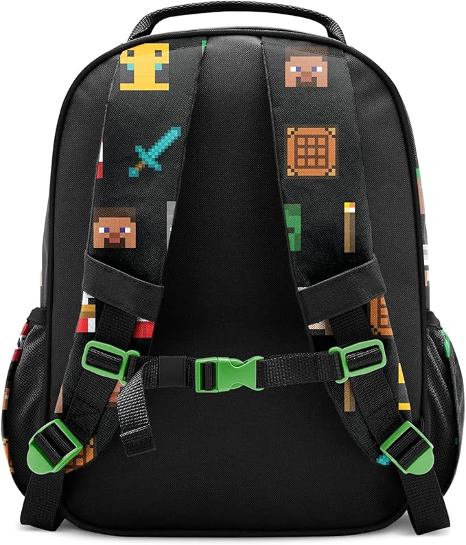 Simple Modern Large Minecraft Kids Backpack for School Girls and Boys | Elementary Backpack for Teen | Fletcher Collection | Kids - 16" tall | Minecraft Mashup