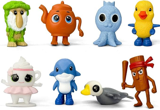 8Pcs Italian Brainrot Action Figures,Tralalero Travala Toy Set Tralalero Travala,Tung Tung Tung Sahur, Brr Brr Patapim - Brainrot fidget Toys,Decorations Gifts for Office Room Figurine Decor (8PCS-B)
