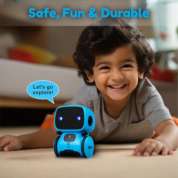 Contixo R1 Kids Robot Toy, 3pcs Interactive Smart Robots with Voice Control Talking Dancing Learning Touch Sensor Compact Educational Portable Toy for Boys Girls Toddlers 3-8 Years Old Birthday Gifts