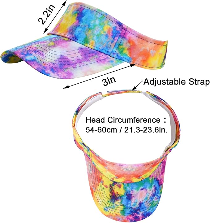 Marrywindix 1 Piece of Sport Wear Athletic Visor Sun Sports Visor Hat Visor Adjustable Cap for Women and Men