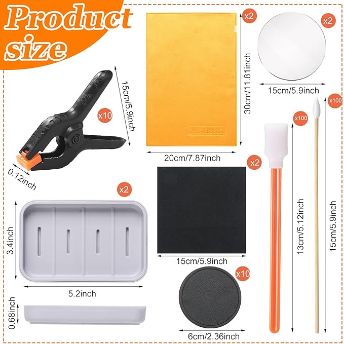 Leinuosen 228 Pcs Trade Card Flattening Kit, Card Cleaning Kit for TCG Collectors Collectible Cleaning Protect Supplies