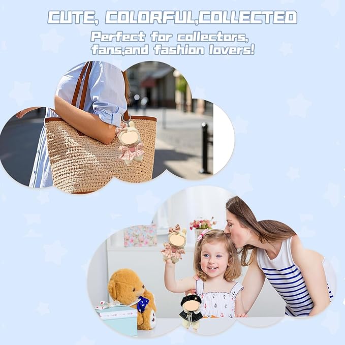 For labubu clothes 2 set cute doll clothes for labubu,17cm Dolls Outfit Accessories,for la-bubu dolls/for la-bubu clothes,pink dress+black set It's a gift for labubu enthusiasts and collectors-No Doll
