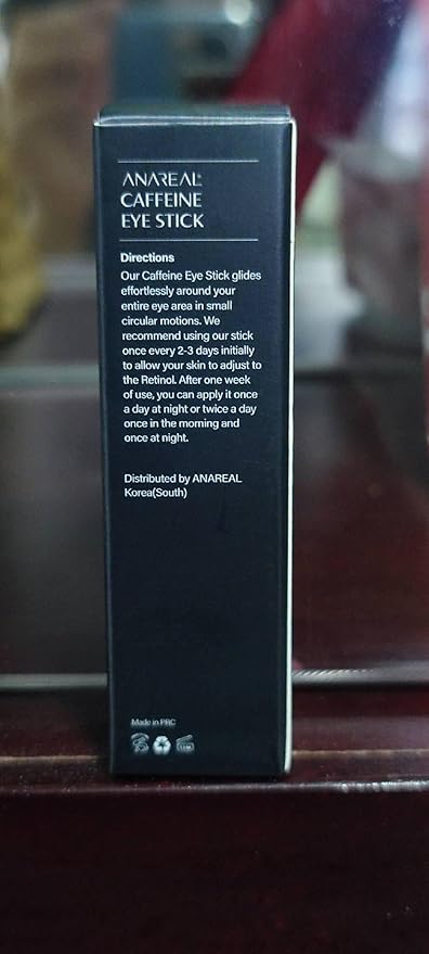 Caffeine Under Eye Balm Stick (2 Pack) – Hydrating Eye Brightener for Dark Circles & Puffiness, Anti-Wrinkle Korean Skincare with Retinol, Cooling Eye Cream Stick for Eyes, Face & Under-Eye Bags