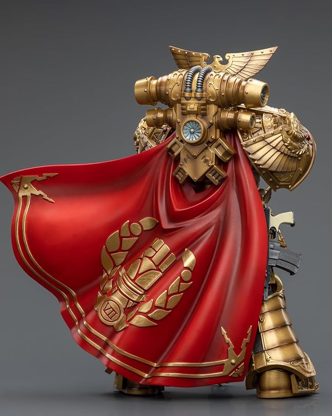 Pipigirl JoyToy 40K Genuine License 1:18 Action Figure, Imperial Fists Rogal Dorn, Primarch of The Vllth Legion, 7.08 inch Collectible Action Figures Kits (Rogal Dorn)