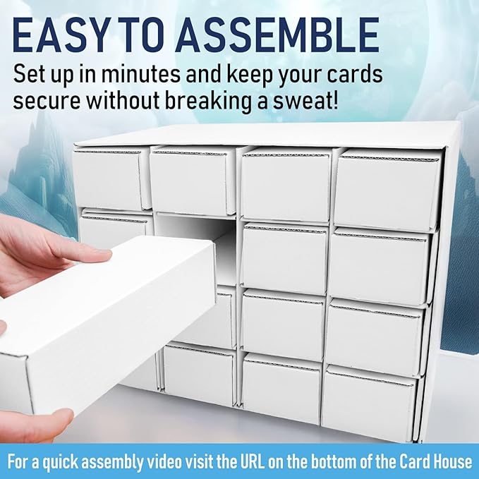 Premium Trading Card Box Storage For Sports, Baseball, Football, Basketball, MTG & TCG Collector | Baseball Card Storage Boxes & Organizer For Magic Sorter Bulk. Sports Holder For Collection.