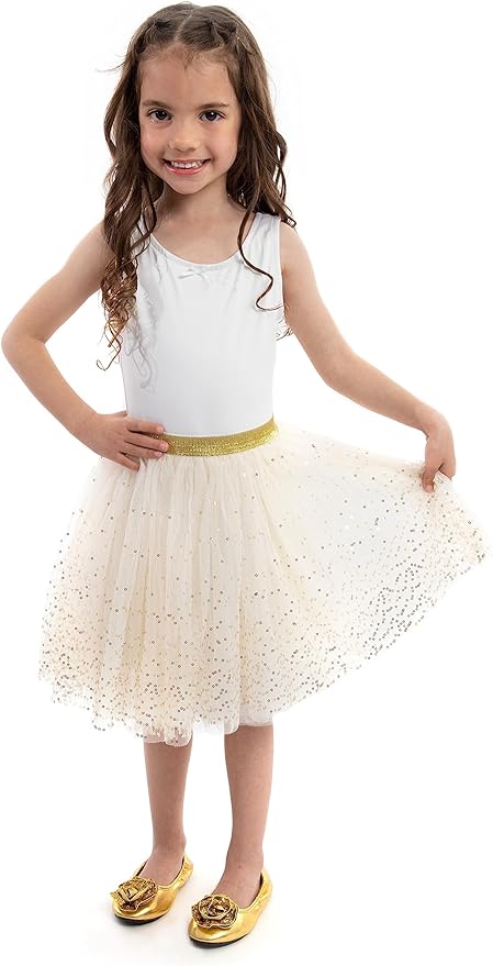 Little Adventures Shimmer Tutu Costume Dress Up - Machine Washable Girl Pretend Play and Party Outfit for Ages 3-8