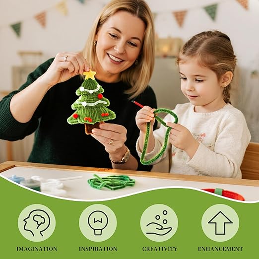 200pcs Moss Green Pipe Cleaners,Art and Craft Supplies,Chenille Stems,Limpia Pipas,Fake Flowers for Decor,Christmas Birthday Gift for Art Supplies for Projects Creative,Toys for Ages 8-13