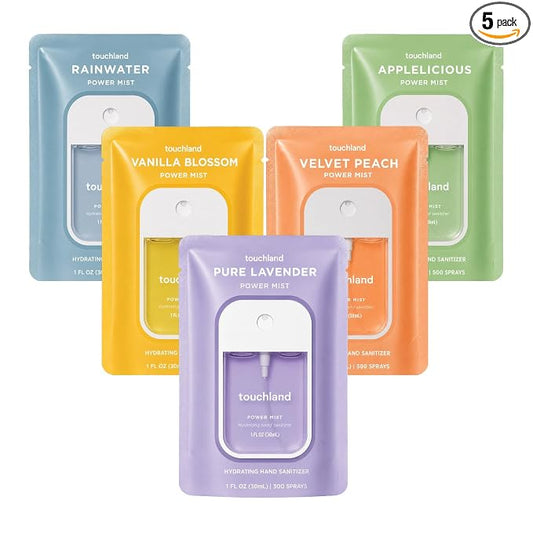 Touchland Hand Sanitizer Spray, Blossom 5 Set - 5 x 1 FL OZ