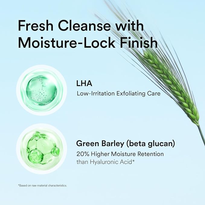 VEGANIFECT LHA Gel to Foam Cleanser, Low pH Gentle Daily Face Wash, Mild Pore Care & Hydrating Cleanser for Smooth, Balanced Skin, Korean Skincare 205ml/6.93 fl oz