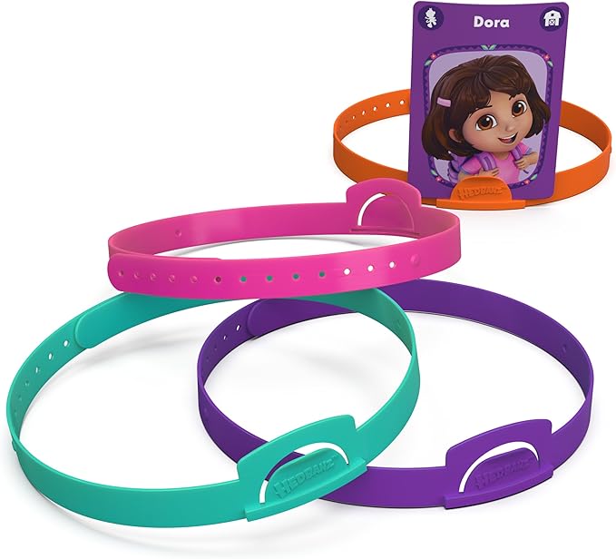 Spin Master Games, Dora the Explorer Hedbanz Jr., Picture Guessing Card Game, Includes Illustrations from Dora, Quick Questions & Easy to Play, 2-4 Players, Stocking Stuffer Gift Ideas for Ages 5 & Up