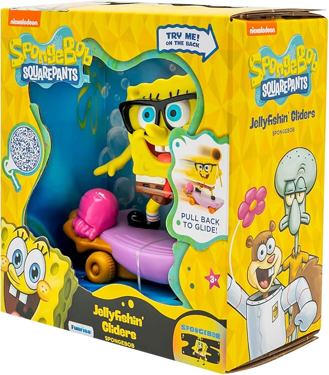 SpongeBob SquarePants Jelly Fishin' Gliders Spongebob, Skating Action Figure, Ages 3+