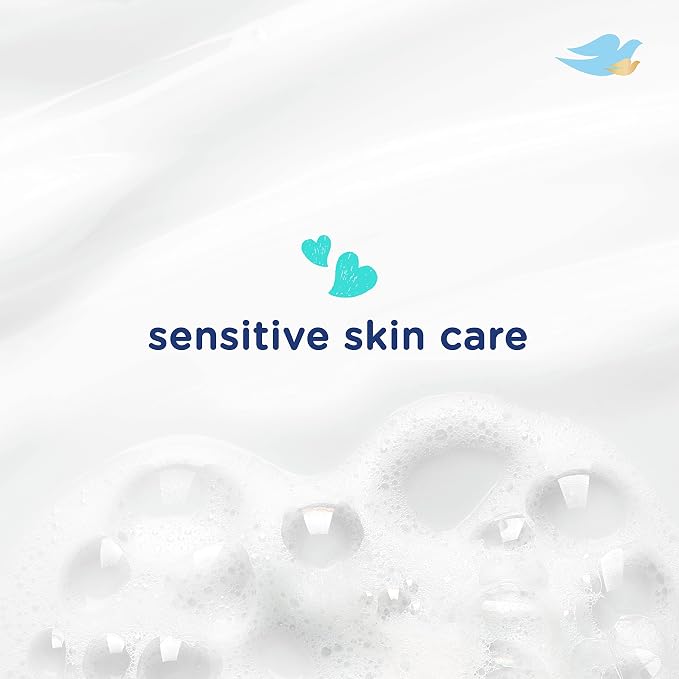 Baby Dove Sensitive Skin Care Baby Wash Fragrance Free Moisture For Baby Bath Time Fragrance Free and Hypoallergenic, Washes Away Bacteria 34 oz (Pack of 3)