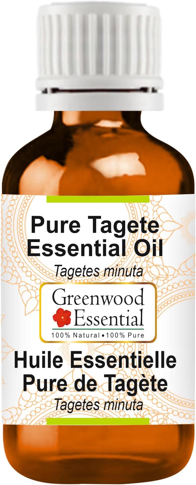 Greenwood Essential Pure Tagete Essential Oil (Tagetes minuta) Steam Distilled 100ml (3.38 oz)