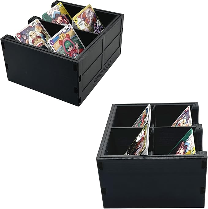 EnderToys TCG Rip Sort and Ship Station Sort Tray and Card Sleeve Slim Caddy - Modular Collectible Trading Card Organization, Storage and Prep System