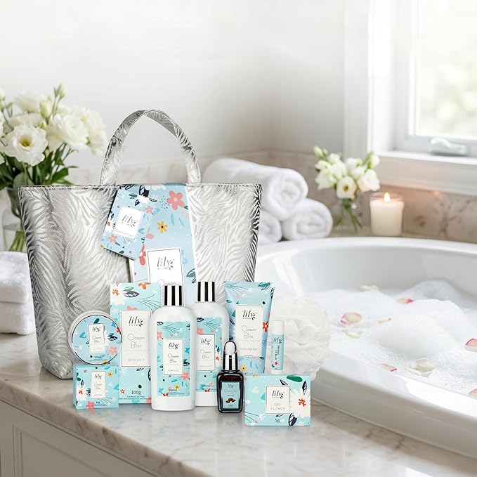 Mothers Day Gift for Mom, Gifts for Women - XXXL Bag Spa Gift Set for Mom, Bath and Body Gift Bag Set for Women, Spa Kit, Valentines Day Gift, Birthday, Christmas Gifts, Spa Bath Gift Set for Holiday