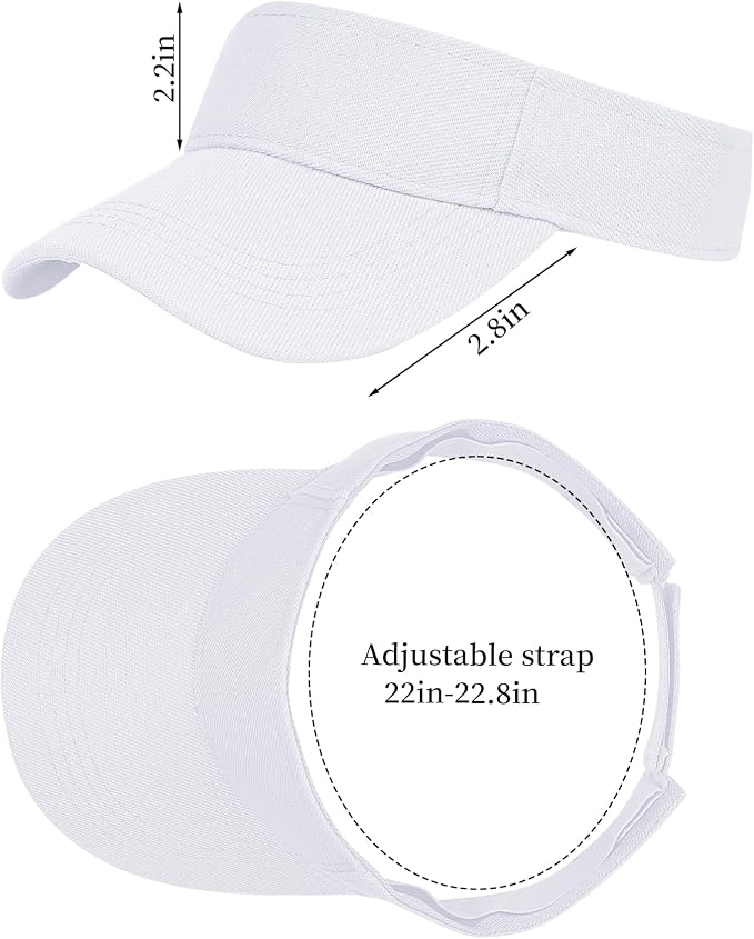 Marrywindix 1 Piece of Sport Wear Athletic Visor Sun Sports Visor Hat Visor Adjustable Cap for Women and Men