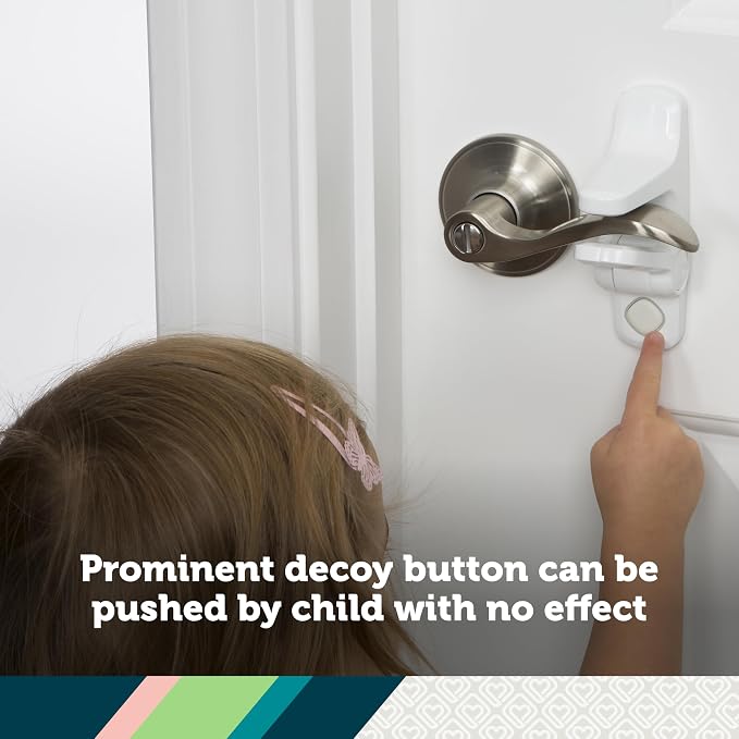 Safety 1st OutSmart Child Proof Door Lever Lock, White, 1 Count
