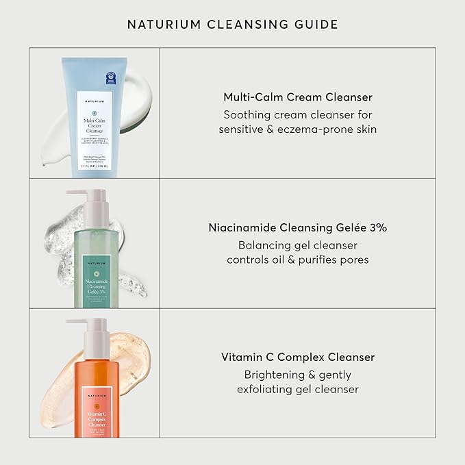 Naturium Niacinamide Cleansing Gelée 3% Plus Hyaluronic Acid & Vitamin C, Gentle & Smoothing Face Wash, 7.1 oz