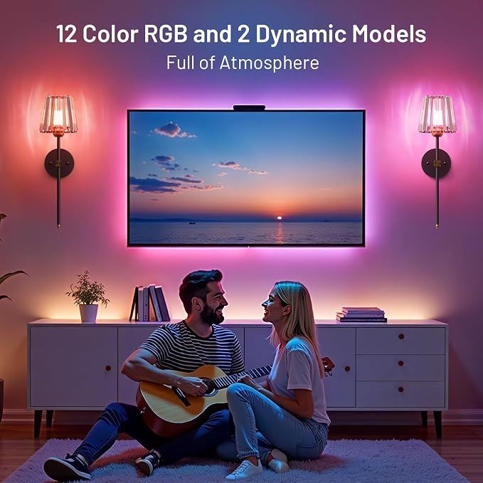 Crystal Battery Operated Wall Sconces Set of 2, Black and Gold Rechargeable Wireless Wall Lights with Crystal Lampshade, 12 RGB and 3CCT Dimmable Wall Lamps with Remote for Bedroom Living Room Hallway