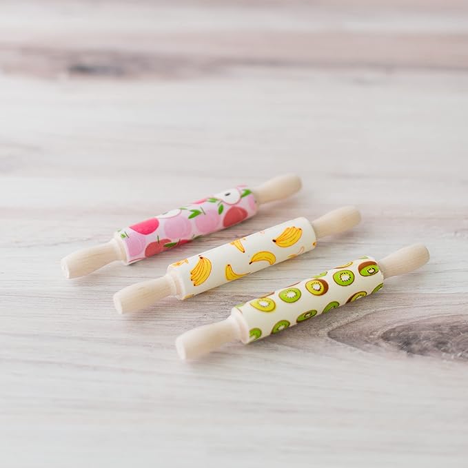 Wooden Mini Rolling Pin, 7 Inches Long, Pack of 25, Perfect for Fondant, Pasta, Baking in the Kitchen and Crafting, by Woodpeckers