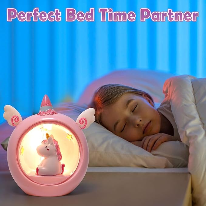 Unicorn Gift for Girls Toy Age 3 4 5 6 7 8 with Plush Stuffed Animal Water Bottle Night Light Headband DIY Color Book Pen, Christmas Birthday Gifts Idea Toys for Little Girl 3-10 Years Old
