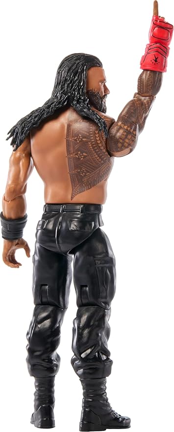 Mattel WWE Roman Reigns Action Figure, Main Event Series #158, 6-inch Collectible Superstar with 14 Articulation Points & Life-Like Look