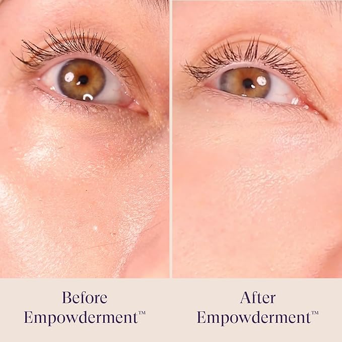 Fièra Empowderment™ Finishing Powder, Talc-Free Blurring & Soft-Matte Setting Powder for Mature Skin, Pore & Fine-Line Smoothing, Lightweight Instant Retouching Formula, Deep Shade, 0.2 OZ