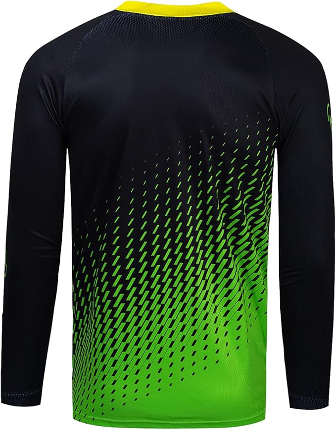 Boy Girl Cycling Jersey Kids Mountain Bike Motocross Long Sleeve Shirt Biking Tops 4-14 Years