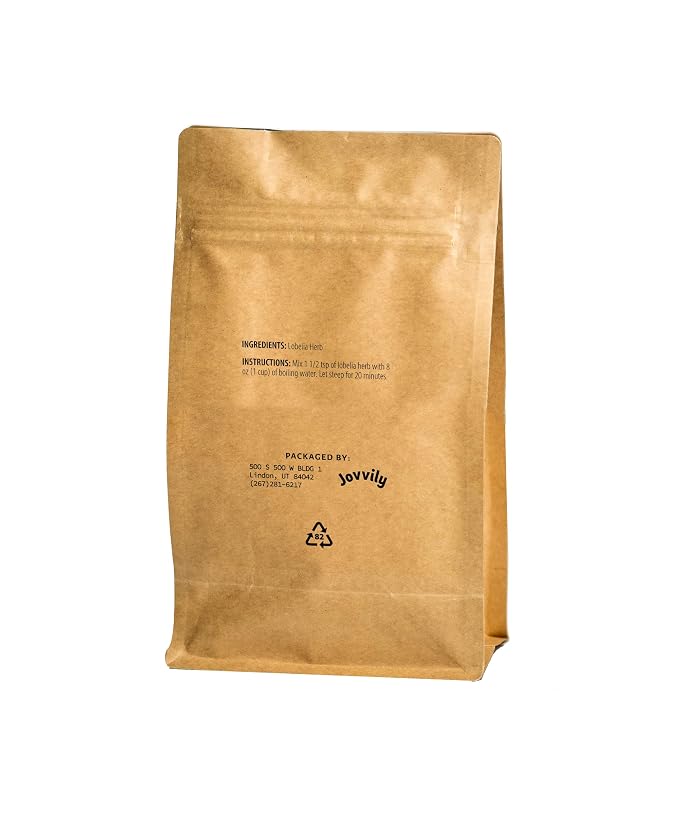 Jovvily Lobelia Herb - 4 oz - Cut & Sifted - Herbal Tea