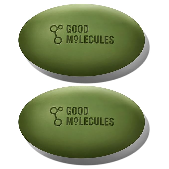 Good Molecules Brightening & Dark Spots Bar Pack 2 – 85 g / 3 oz Each | Soap Free Face & Body Cleansing Bar with Tranexamic Acid, Kojic Acid & Niacinamide