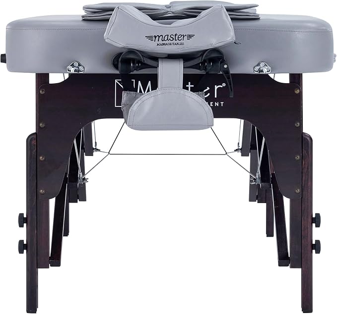 Bristol 30” Portable Massage Table Airwave Full Body Stretching with Airbags 3D Lumbar Traction for Professional & Home Use Chiropractic Bed Dove Grey