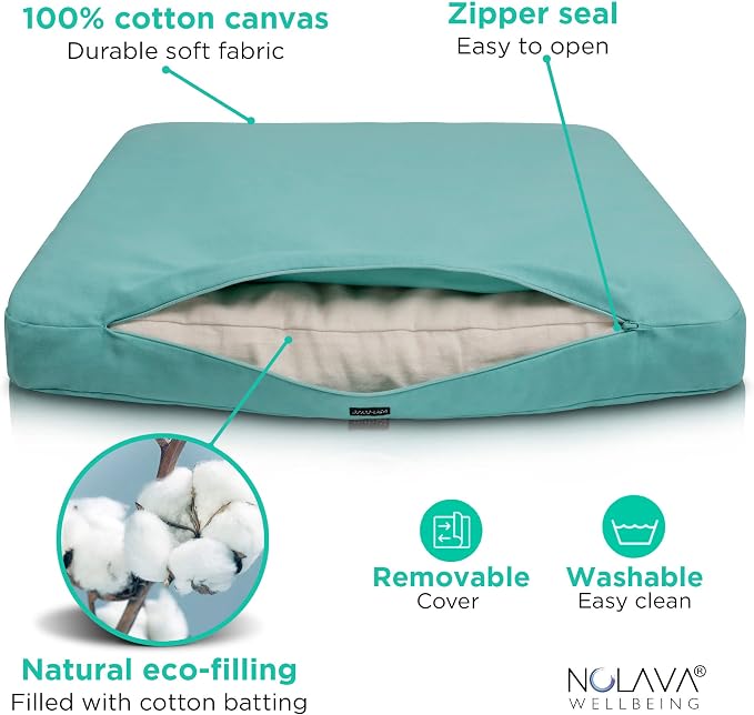 NOLAVA Round Zafu Cushions 15"x6" & Zabuton Meditation Cushions 32"x28"x3" - Premium Comfort for Mindful Practices - Yoga Bolster Pillow & Meditation Floor Pillow Essentials