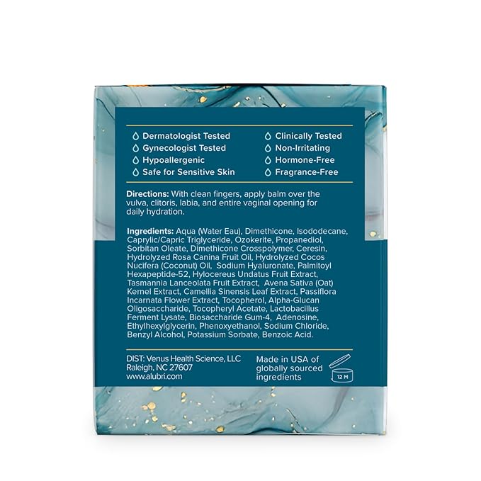 Vulva Balm, Intimate Moisturizer, Non-Greasy, Fragrance-Free, 1.7oz | No hormones, sodium hyaluronate, peptide & dragonfruit extract, Activated Oil Complex, gynecologist developed, sensitive skin