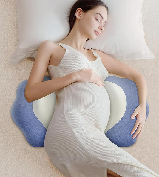 Pregnancy Pillows for Sleeping, Memory Foam Maternity Pillow Support for Back Belly HIPS, Adjustable Travel Wedge Pillow for Pregnant Women, Side Spleeping Pregnant Pillows with Velvet Cover