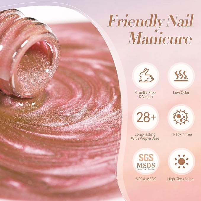 BORN PRETTY Cat Magnetic Eye Gel Nail Polish Crystal Light Vei Magnetic Gel Polish Nail Art Manicure DIY at Home 15ML