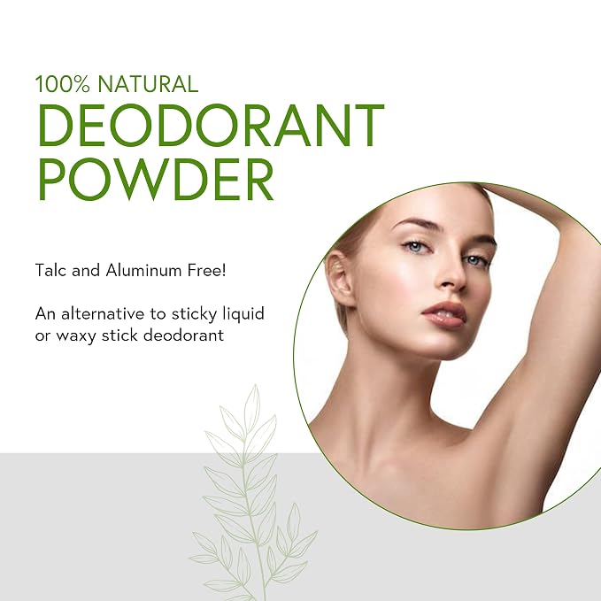 Honeybee Gardens Deodorant Powder 2 Pack, 4 oz Each – Aluminum Free & Talc Free Body Powder for Men & Women, Multi-Use for Underarms, Feet & Chafing, Vegan, Cruelty Free