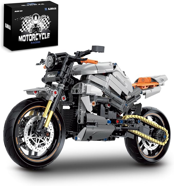 1:8 Motorcycle Building Set for Adults, Building Blocks for Adults, Collectible Toy for 14 15 16+ Years Old Boys, Teenage Boys Gifts on Birthday(579PCS)
