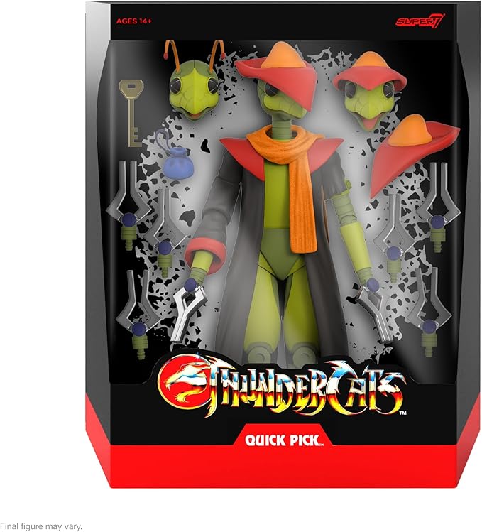 Super7 ULTIMATES! Thundercats Quick-Pick - 7" Thundercats Action Figure with Accessories Classic Cartoon Collectibles and Retro Toys