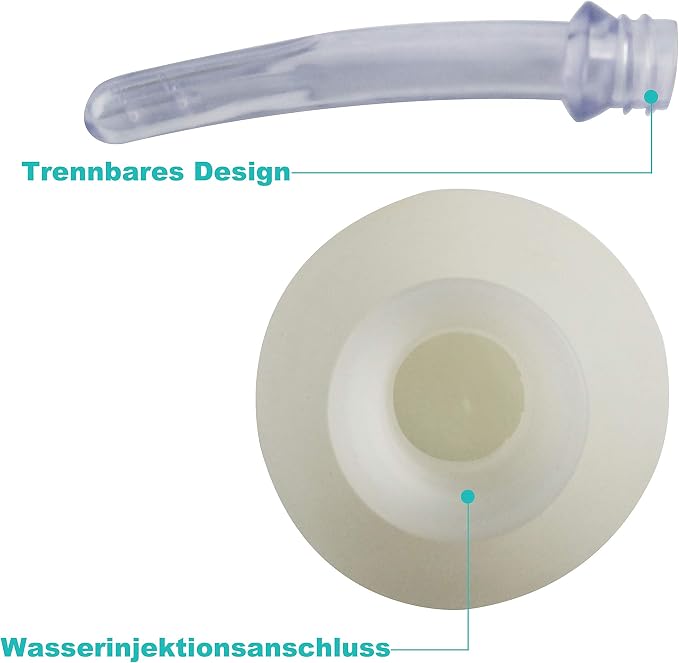 Abyclean Anal Douche Enema Bulb Vaginal Douche Enema Cleaner for Women’s or Man’s Health (310ml Transparent)