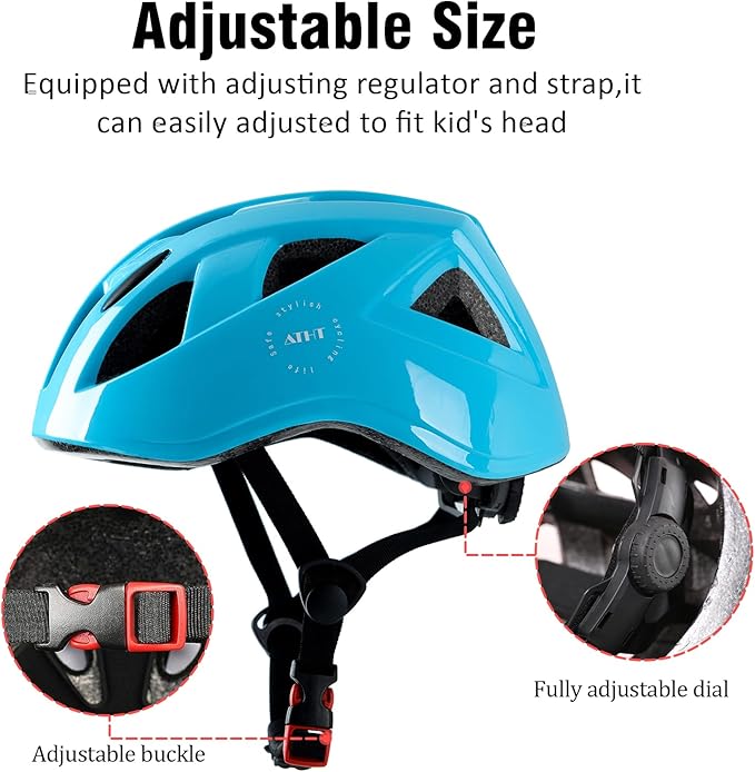 Kids Bike Helmet,2 Sizes Adjustable for Youth Child Boys & Girls Ages 3-5-8-14,Ventilation and Multi-Sport for Bicycle Skate