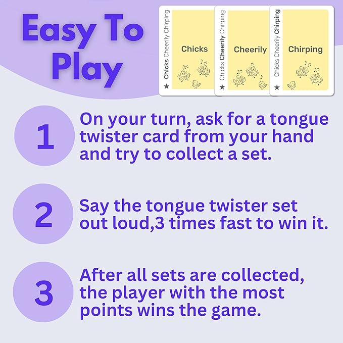 Really?! Hilarious Card Games for Kids 8-12 Teens Adults, Educational Family Party Games with Tongue Twisters, Speech Therapy Games, Homeschool, Gifts for Boys 8-12 Girls
