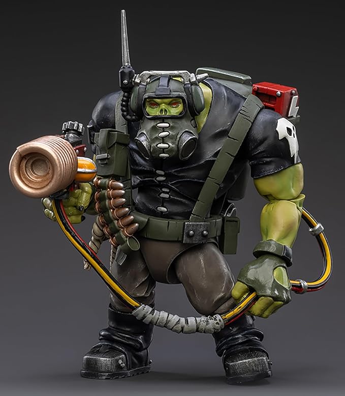 JOYTOY Warhammer 40K 1/18 Action Figures, Ork Kommandos Comms Boy Wagzuk Perfect for Collectors & Decor, Ideal Gift for Birthdays, Christmas, Character Figure - JT2979